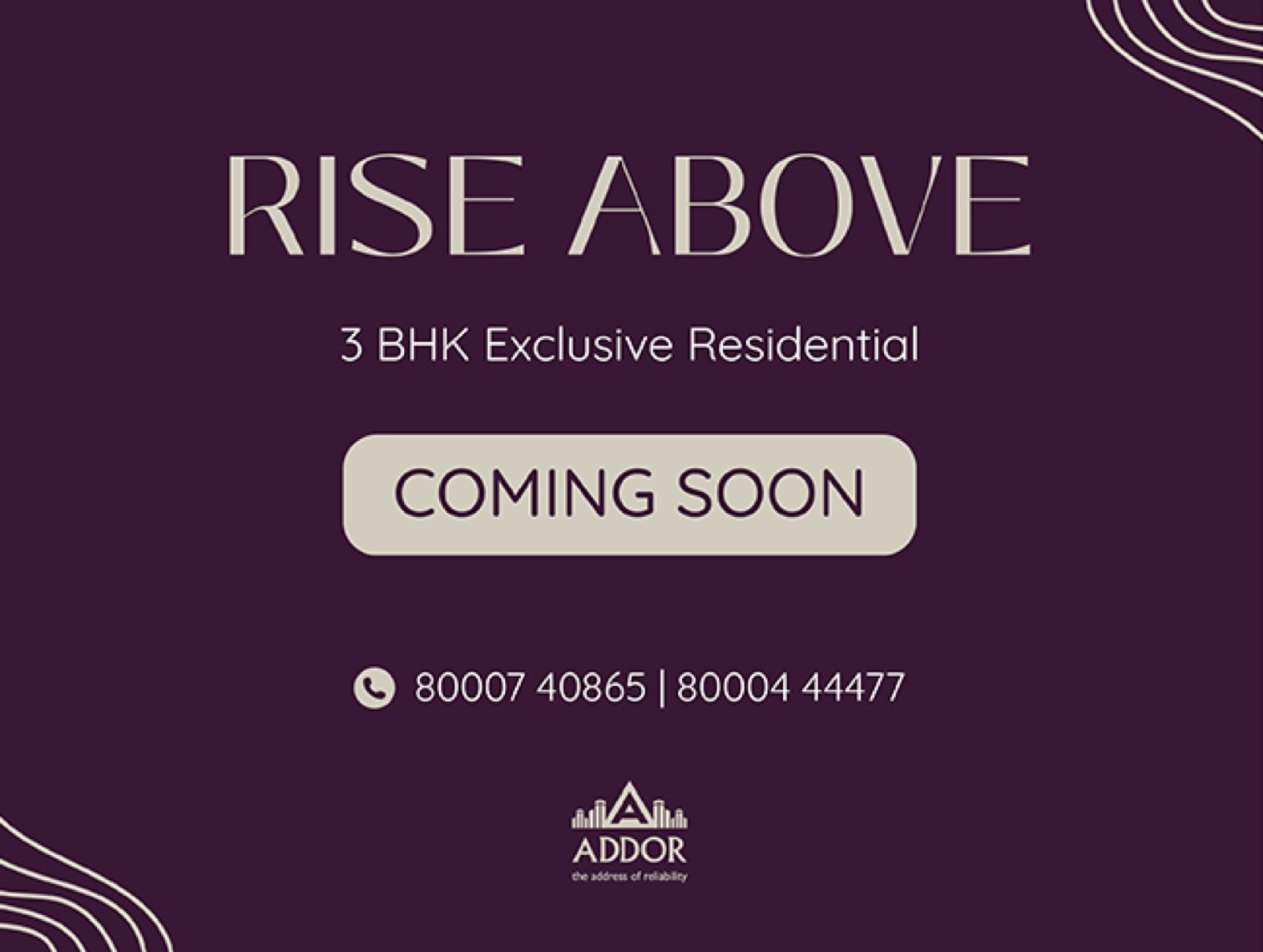 Addor Group — Panjarapole crossroad to University Road (3 BHK) — Residential in Panjarapole crossroad to University Road, Ahmedabad