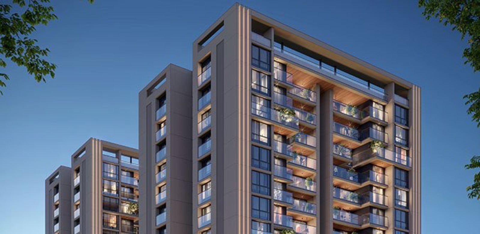 Ekaiva — Residential + retail in Nr. Palm Road, Ahmedabad