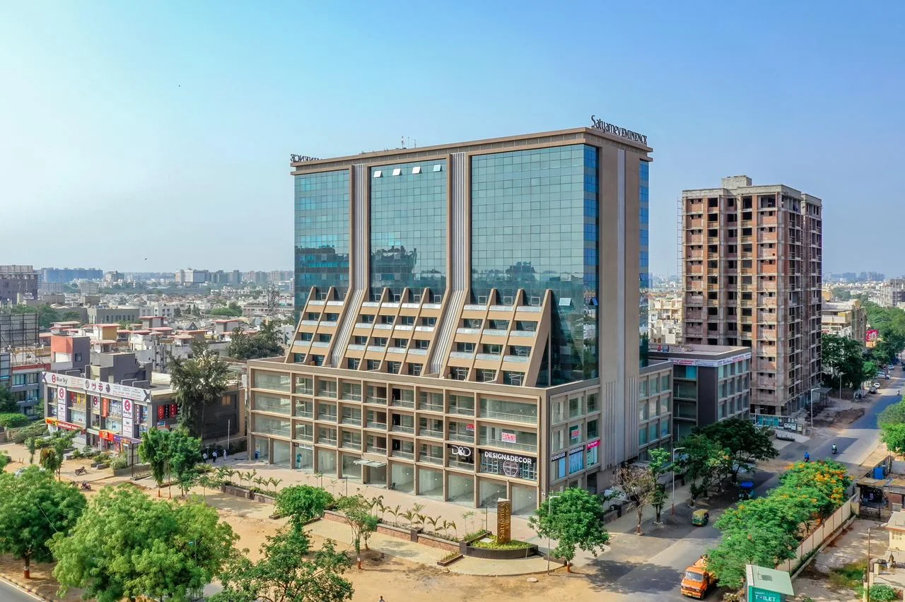 Satyamev Eminence — Offices & Retail Showrooms in Science City Main Road, Ahmedabad
