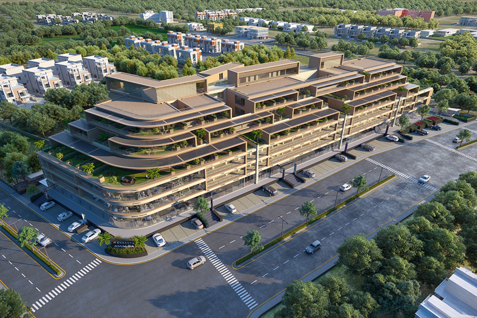Shreeya Amalga — Commercial in Sindhu Bhavan to Thaltej Metro Road, Ahmedabad